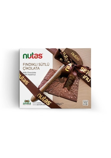 Nutas Fındıklı Sütlü Çikolata - 580g Çekiçli Özel Kutu