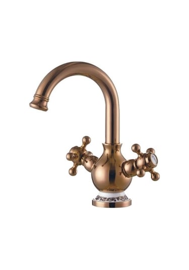 Orka Truva Lavabo Armatürü Roz - Tr1804r- Krom Rose