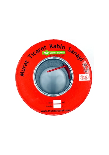 100 Metre 3mm² Kırmızı Bakır Kablo Kalaylı Nyaf Tekne Oto Karavan