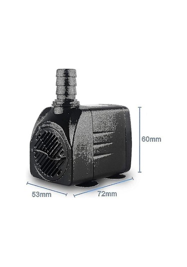 Nedsänkbar Pump, Vattenpump Med Fontänpump Med 5 Fot Ström - Storlek 10w