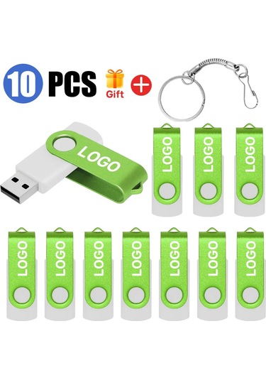10 Adet/grup Usb 2.0 Flash Sürücü 64 Gb 128 Gb Kalem Sürücü 16 Gb Pendrive 32 Altın 8gb Diğer