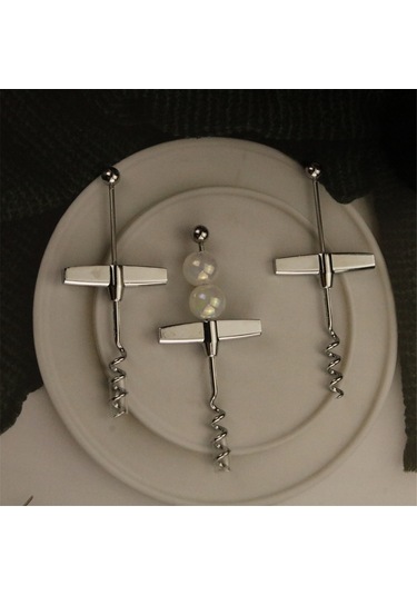 Gatherco Parçalı Kendin Yap Boncuklu Mantar Şişe Açacağı Şarap Aksesuarları Kırmızı Şarap Şişe Açacağı T-bar Ev Tipi Kırmızı Şarap Açacağı