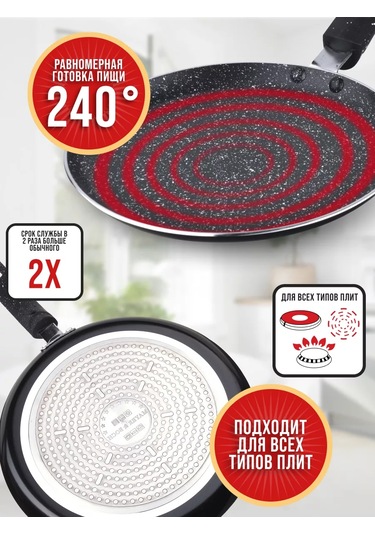 Mayer&boch 20 Cm Pancake Tava Yapışmaz Tavalıgın 151496119 Siyah