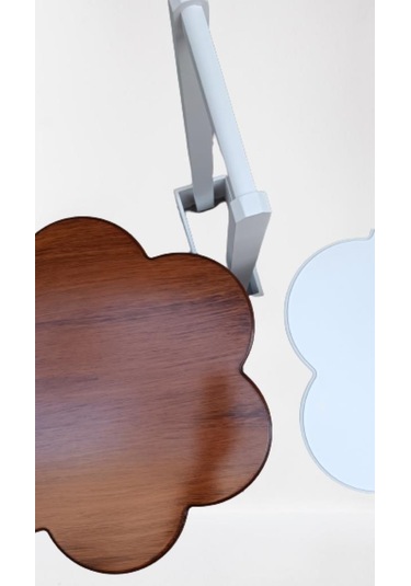 Çanta Zigon Sehpa Papatya Model İkili Ahşap Mdf Beyaz Ve Ceviz Renk Uyum Kutu Sevk El Yapım