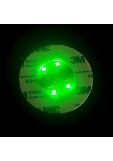 Novahub Yeşil 2 Adet Led Coaster Aydınlık Şişe Çıkartmalar Işıkları 6cm Lambalar Xmas Bar İçin Ktv Düğün Parti Kokteyl İçecek Bardakları Vazo Dekor Yeşil Yeşil