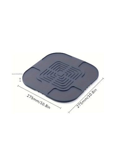 Globalbloom Off White Silikon Isıya Dayanıklı Kesme Matı Hava Fritözü Mutfak Tezgah Koruyucu