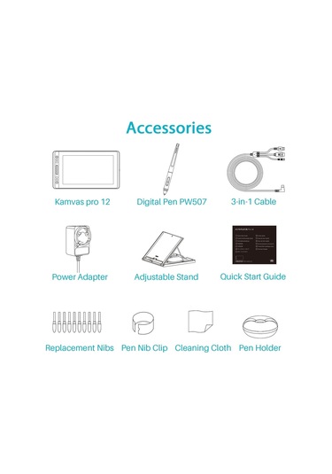 Huıon Kamvas Pro 12 GT-116 11.6" Grafik Çizim Tableti