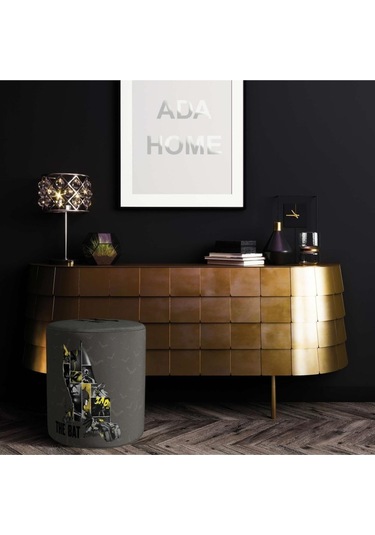 The Bat Puf Warner Bros Lisanslı Ürün, Süet Kumaş, Uluslararası Solmama Sertifikası Çok Renkli