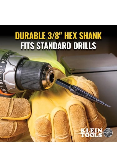 Klein Tools Ktsb01 Kademeli Matkap Ucu Çift Oluklu 1, 1/8 Ila 1/