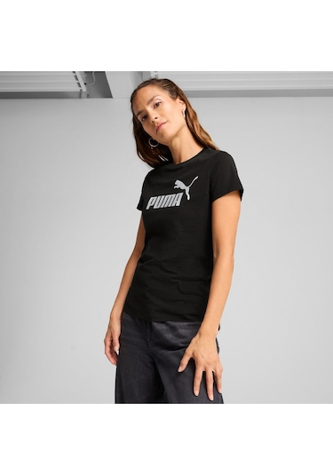 Puma Kadın Essentials Siyah T-shirt - 63153601