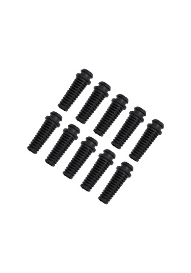 100 Adet - 6.0mm İç Çaplı Sr Kablo Koruyucu Siyah Spiral Tip Kablo Kelepçesi