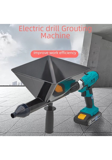 Yunboo Otomatik Elektrikli Çimento Fıçı, Pencere Ve Kapı Tamiri İçin Sulu Beton Enjeksiyonu Aleti, Güvenlik Tamiri Ve Dolgu Gereci