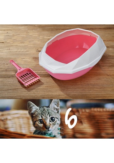 Mufunye Pembe Elmas Kenarlı Çıkarılabilir Kabuklu Kum Kabı