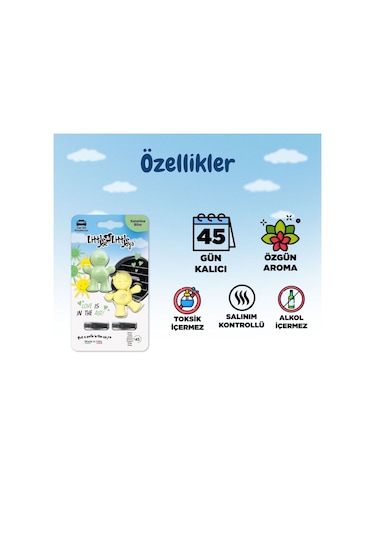 Little Joe Aşk Serisi 2li Paket Vanilya Araç Kokusu Sunshine Bli
