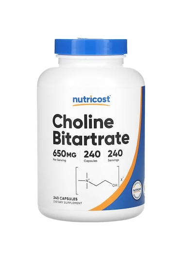 Nutricost Choline Bitartrate 650 Mg 240 Capsules