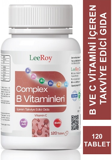 LeeRoy Compleks B Vitamini 120 Tablet