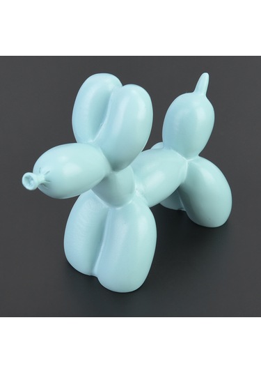 Konesam Mavi Balon Köpek Resin Dekoratif Alet - Modern Ev Dekorasyonu, Oturma Odası, Tv Ünitesi, Masaüstü Süs Eşyası