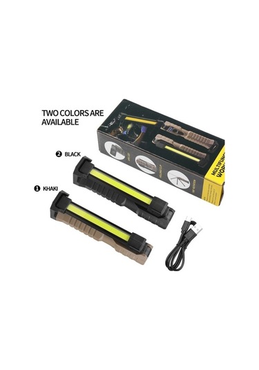 Ebitda Ft20 Katlanır Mıknatıslı Araba Muayene Işığı Siyah - Şarj Edilebilir Pil, 300-400 Lümen, Ipx4 Su Geçirmez