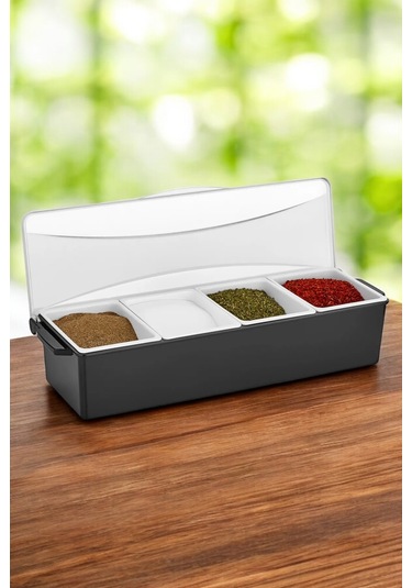 4 Gözlü Profesyonel Bar Konteyner Sunumluk