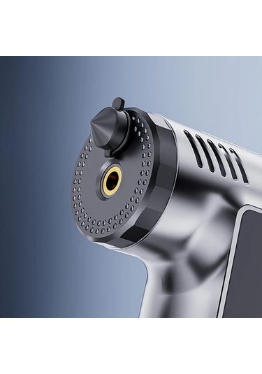 Xuweiwei Simli Siyah Kablosuz Tasinabilir Araba Hava Pompasi Led Isik Usb-c Sarj 18650 Lityum Pil Guvenlik Cekici Kemer Kesici Arac Lastikleri Icin