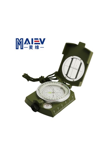 Dofolink Military Yeşili Dış Mekan Pusula - Yüksek Doğruluklu K4580 Amerika Tipi Kuzey Gösterici Çok Fonksiyonlu