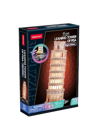 Pisa Kulesi 3d Puzzle Led Işıklı L535h