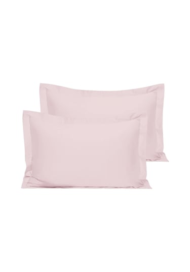 Pamuklu King Size Yastık Kılıfı 2 Adet 50 X 90 Cm Pembe