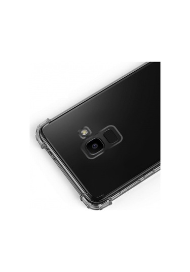 Blogy Galaxy J6 İle Uyumlu Crystal Fit Kılıf Smoke Black