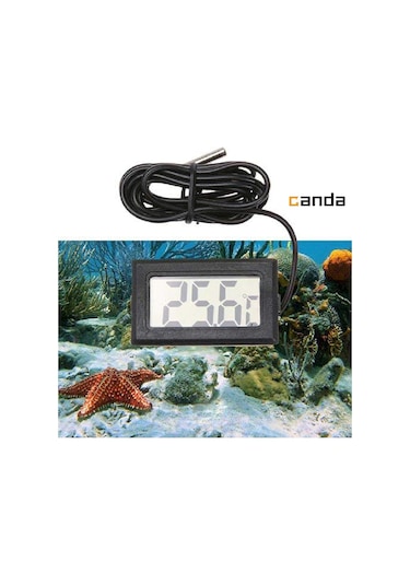 Problu Dijital Mini Termometre Lcd Mutfak Kuluçka İç Dış Mekan