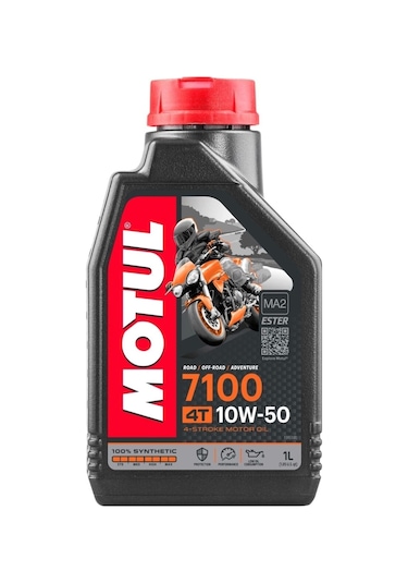 Motul 7100 10W-50 4T Tam Sentetik Motosiklet Motor Yağı 1 L