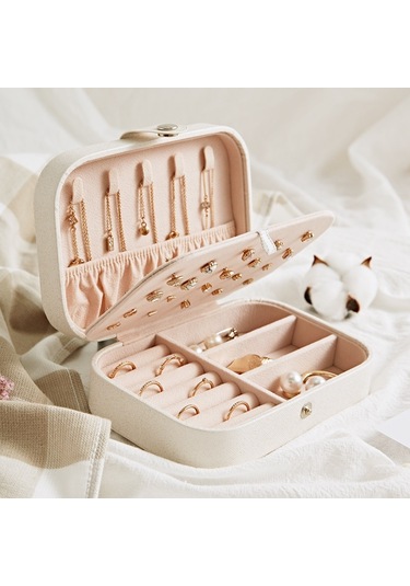 Tcherchi Seyahat Organizatör Mini Mücevher Kutusu - Pembe