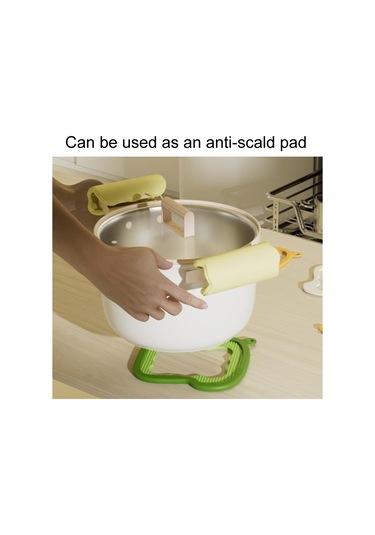 Sones 3'ü 1 Arada Çıkarılabilir Isı Koruma Pedi Ev Tipi Isıya Dayanıklı Masa Üstü Yer Matları Yeşil