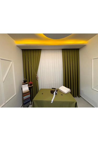 Nivemeshome Keten Trend Masa Örtüsü Yeşil Apm Çok Renkli