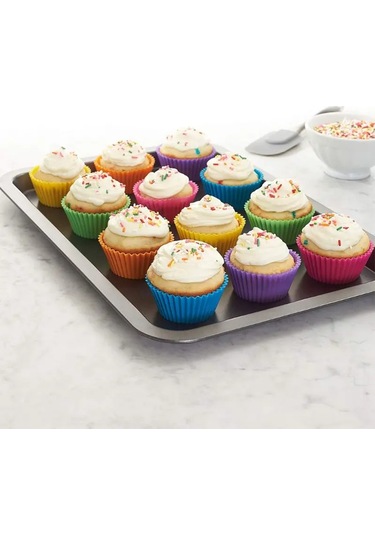 12'li Silikon Muffin Kalıbı Tarif Edildiği Gibi