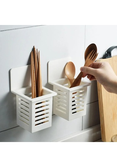 Padalink Duvar Takılı Multifonksiyonel Mutfak Gereçleri Rafı - Abs Malzeme, Kurutma Ve Organize Etme Özelliği, Delme Yok Kurulum Beyaz