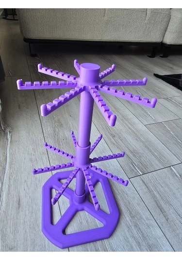 Anahtarlık Standı Renkli 2 Katlı Dönen/takı Organizer