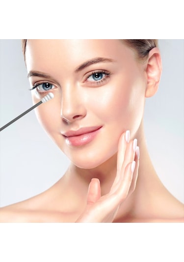 Mufunye Silikon Pamuklu Çubuklar, Yeniden Kullanılabilir, 2 Adet Mavi