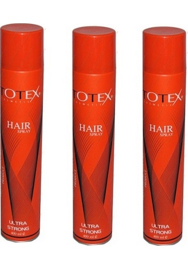 Totex Ultra Strong Saç Spreyi 3 x 400 ML