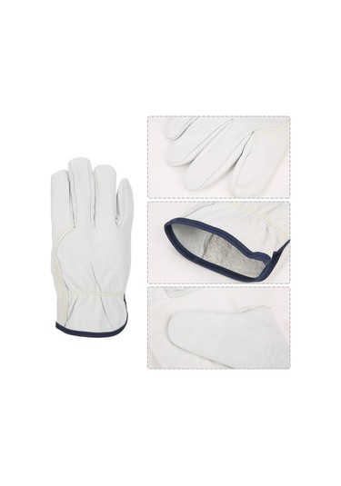 Mufunye Koyun Derisi Kaynakçılık Eldiveni - Kaynak, Kesim, Metal Dövme İşleri İçin Kayganlık Engelleme, Isı Yalıtımı Ve Dayanıklılık