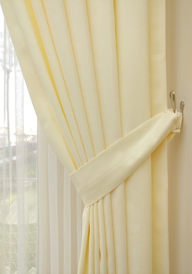 Evdepo Home Deniz Soft Pileli Fon Perde Krem