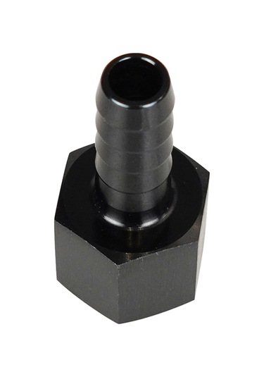 Mufunye Siyah Alüminyum 6an 3/8 İç Vida Döner Boru Ucu Bağlantısı - Düz Tip