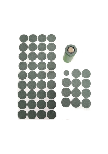 18650 Pil Üst Izolasyon Conta Kağıdı (120 Adet) Koyu Yeşil