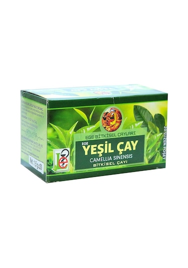 Ege Lokman Yeşil Bitkisel Süzen Poşet Çay 20 x 1.5 G