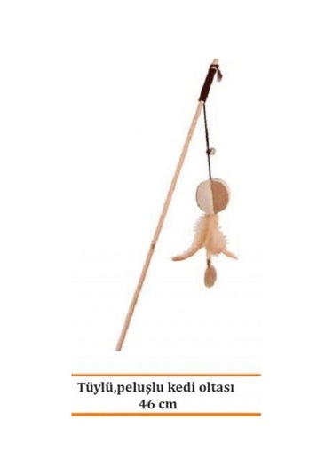 Eastland Tüylü Ve Peluşlu Kedi Oltası 46 Cm