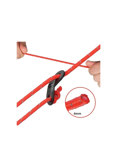 4 Adet / Set Cls Açık Kamp Yansıtıcı Rüzgar Geçirmez Kamp Destek Çubuğu Sarı