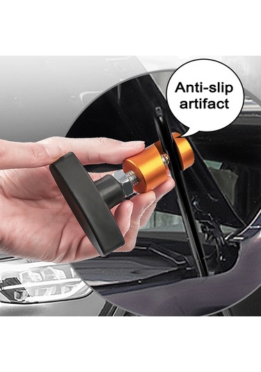 Samdoo Metal Araba Motor Kaputu Destek Çubuğu, Kayma Engeli Bakır Levha, 13mm Sabitleme, Tırnak Korumalı, Rastgele Renk