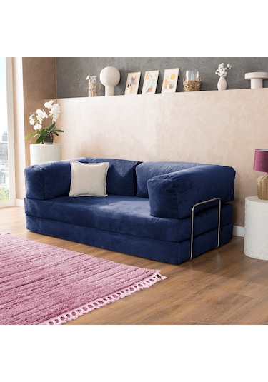Argimo Godila Çok Amaçlı Sofa Çift Kişilik Yatak Koltuk Lacivert