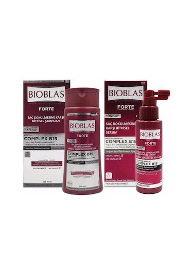 Bioblas Forte Saç Dökülmesine Karşı Bitkisel Serum 100 ML + Şampuan 360 ML