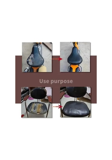 Kendinden Yapışkanlı Deri Döşeme Araba Koltuğu Kanepe Sandalye 300x50 Cm Siyah Black 70x50cm