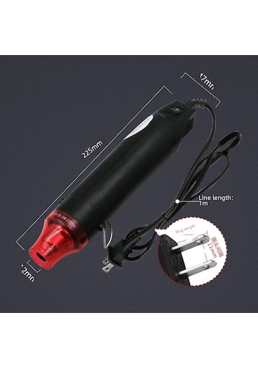 Yaozixa 110v Amerikan Standardı Düz Fişli Mavi Isı Makinesi - Heat Shrink Film, Soft陶, Gövde Tozu İçin Dıy El Aleti